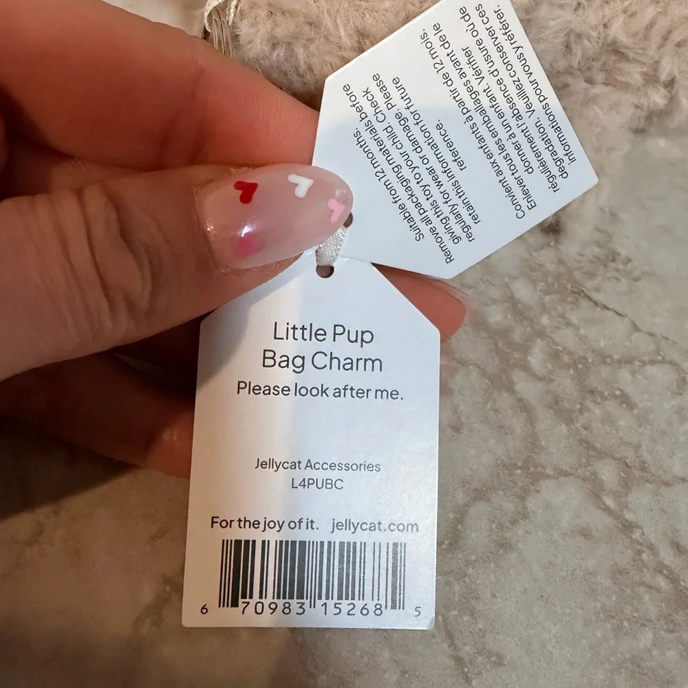 Jellycat little pup bag charm - Picture 4 of 7